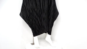 Mashiah Arrive 2000s Black Pleated Maxi Dress With Arm Sleeves