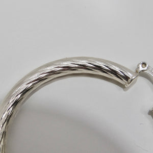 1980s Silver 925 Hoop Earrings