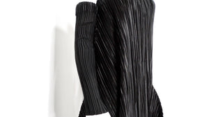 Mashiah Arrive 2000s Black Pleated Maxi Dress With Arm Sleeves