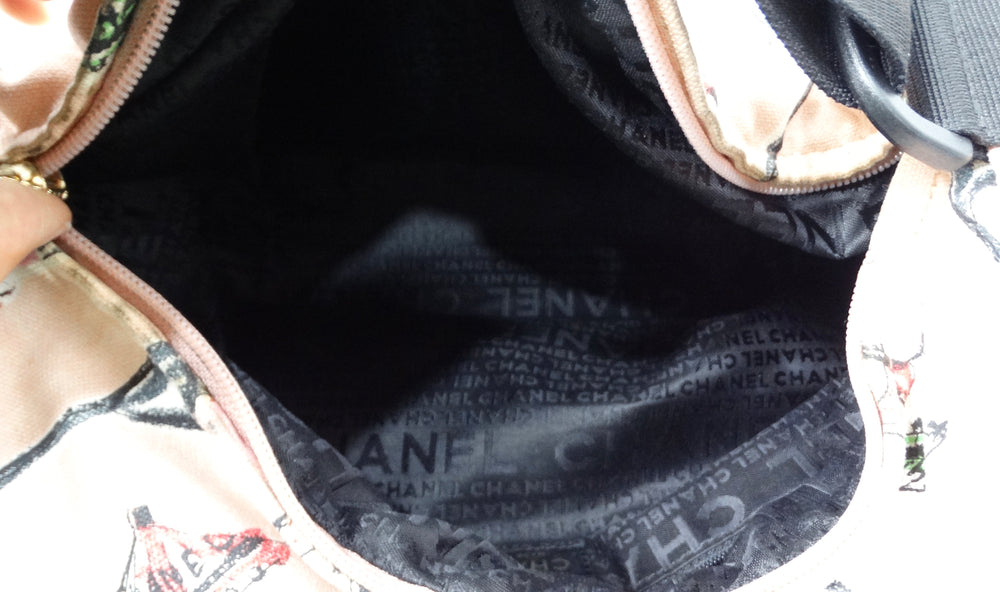Chanel Iconic Ice Cream Parfait Canvas Print Handbag circa 2003