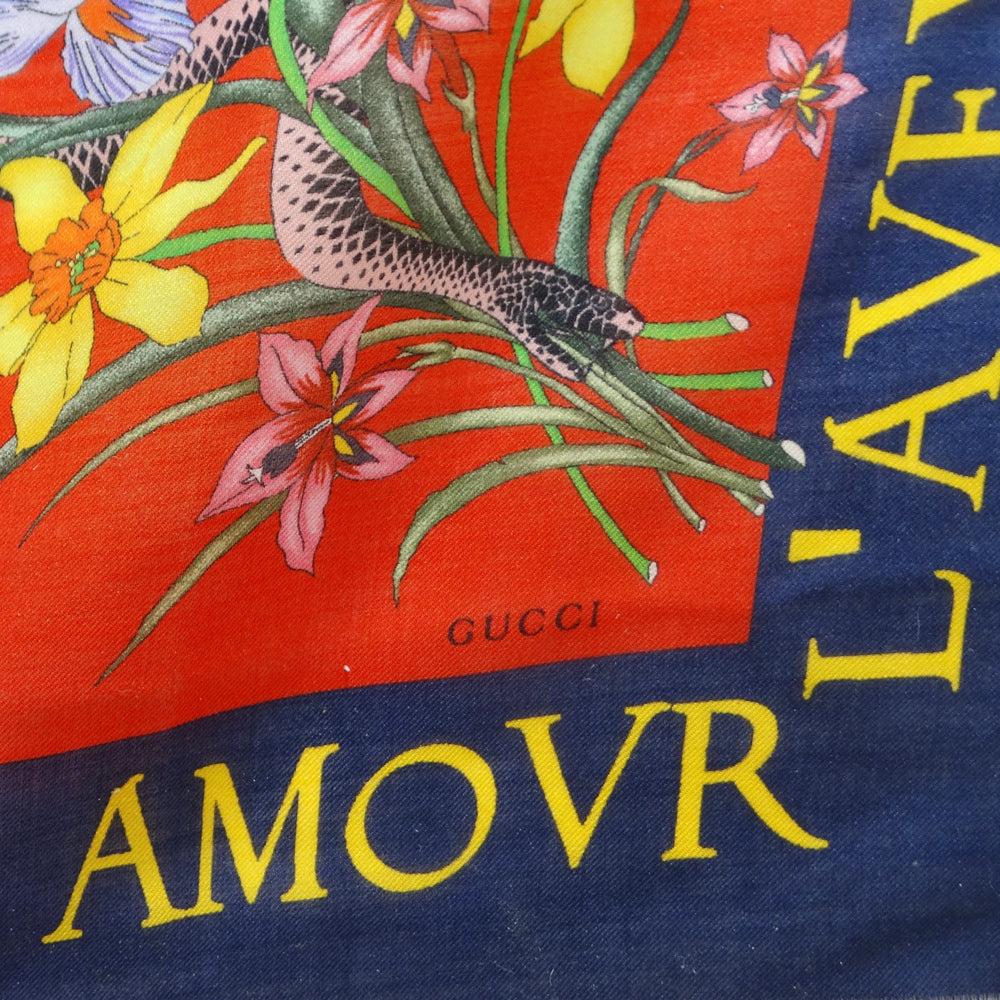 Gucci L'aveugle Par Amour Flora Snake Scarf