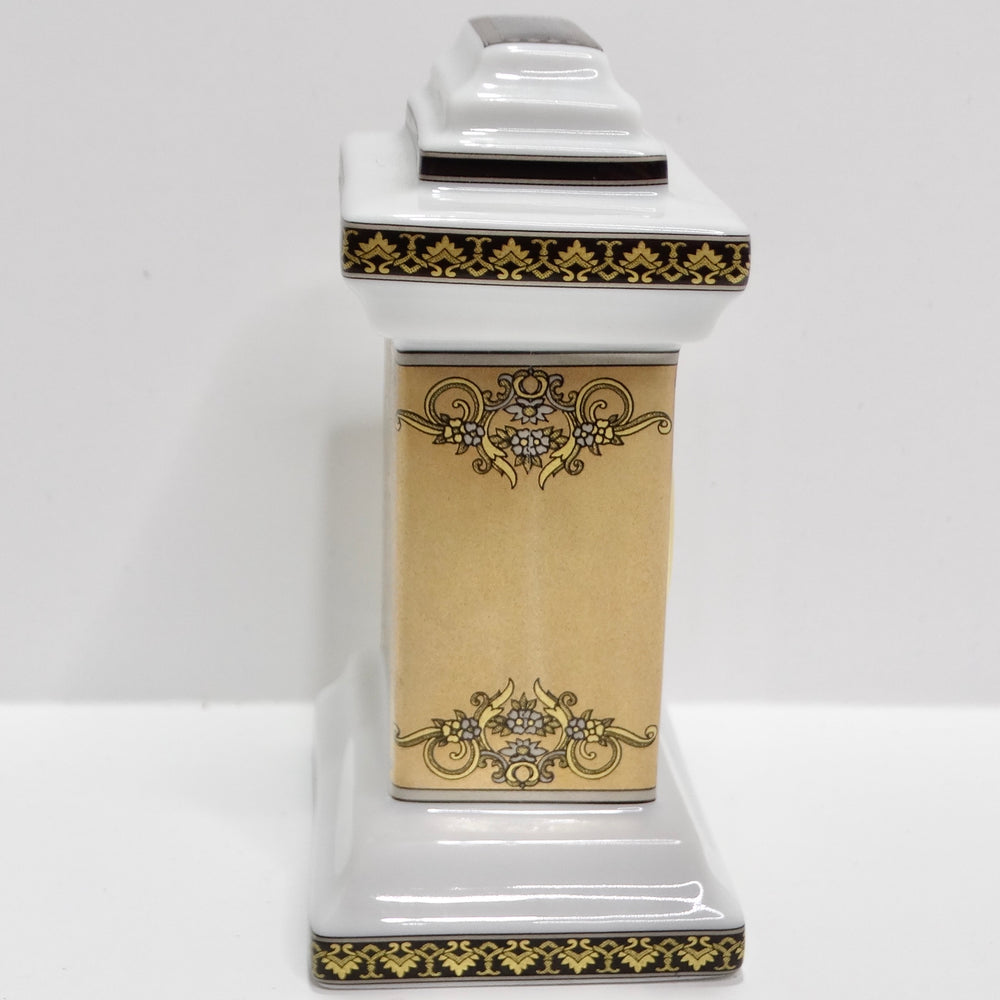 Versace Rosenthal 1990s Porcelain Table Clock