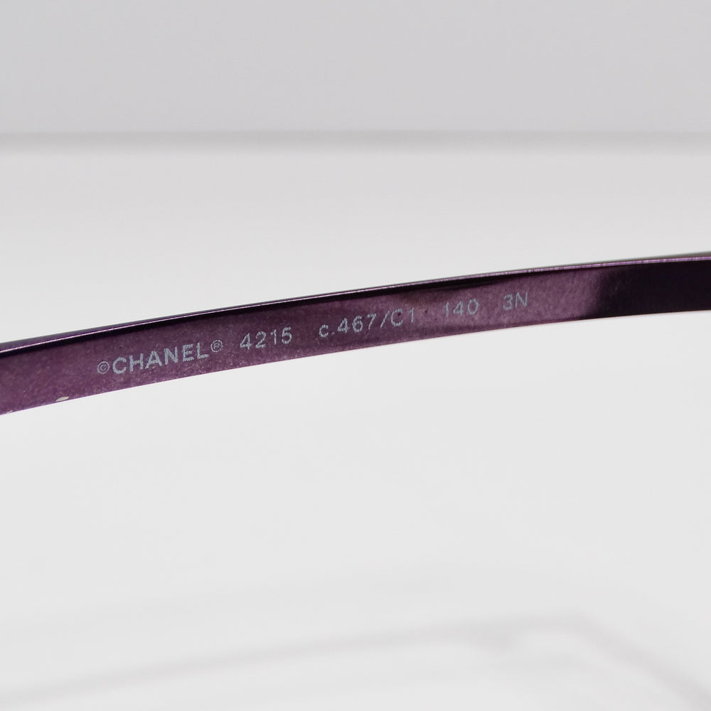 Chanel Quilted Motif Shield Sunglasses