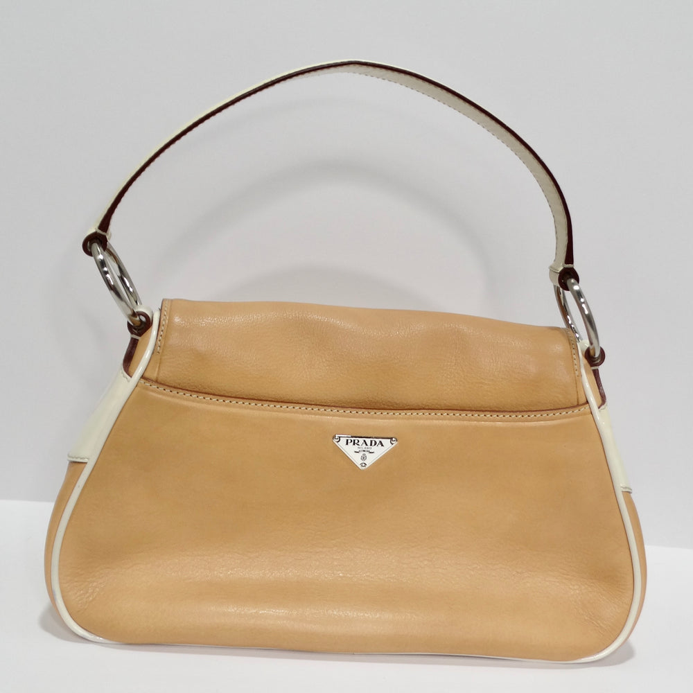 Prada 2000s Camel Leather Top Handle Bag – Vintage by Misty