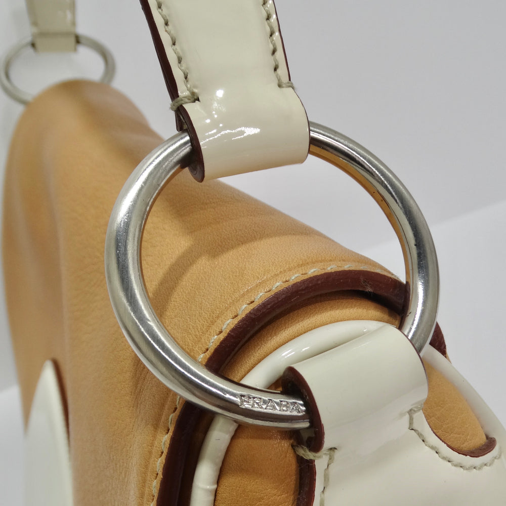 Prada 2000s Camel Leather One Shoulder Bag · INTO