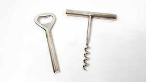1980s Tiffany & Co. Rare 925 Silver Wine & Bottle Opener Set