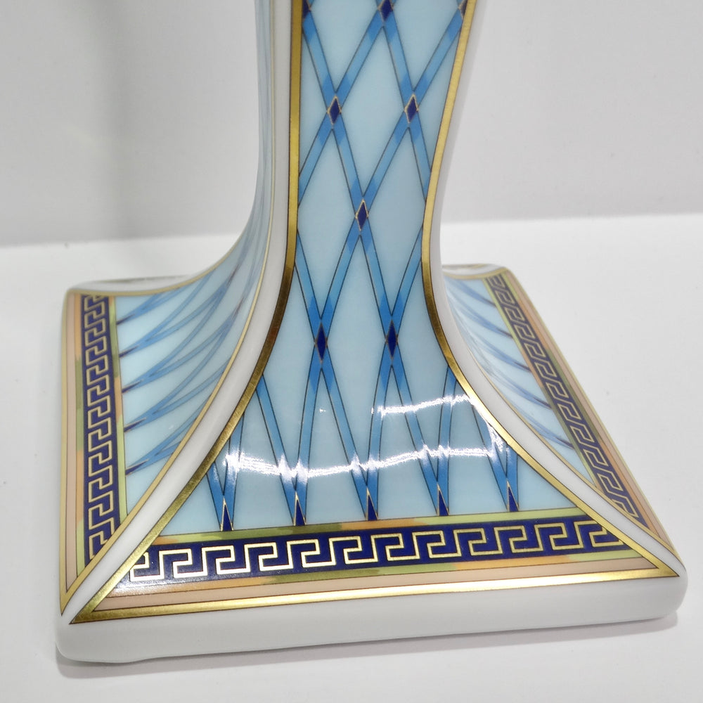 Versace Rosenthal 1990s Russian Dream Porcelain Candle Holder