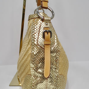 Prada Raffia Triangle Bag Tan in Straw/Wicker with Silver-tone - US