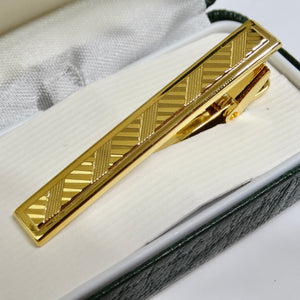 18K Gold Plated 1970s Tie Clip