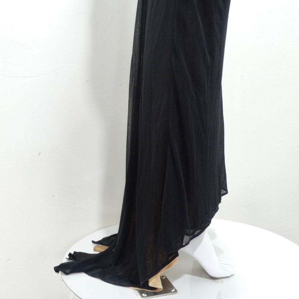 Richard Tyler Couture 1990s Black Evening Gown