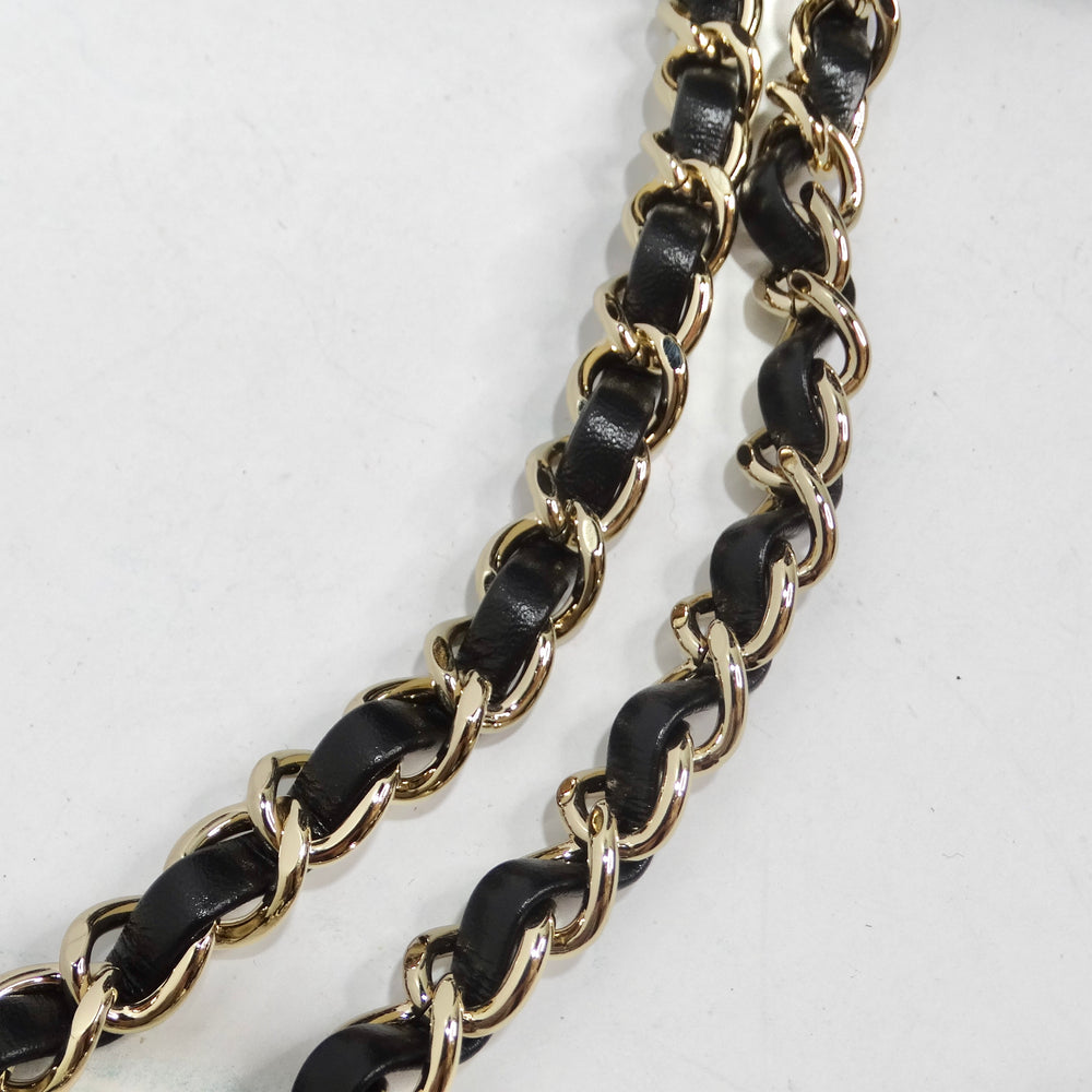 Chanel About Pearls Black Lambskin Drawstring Bucket Bag