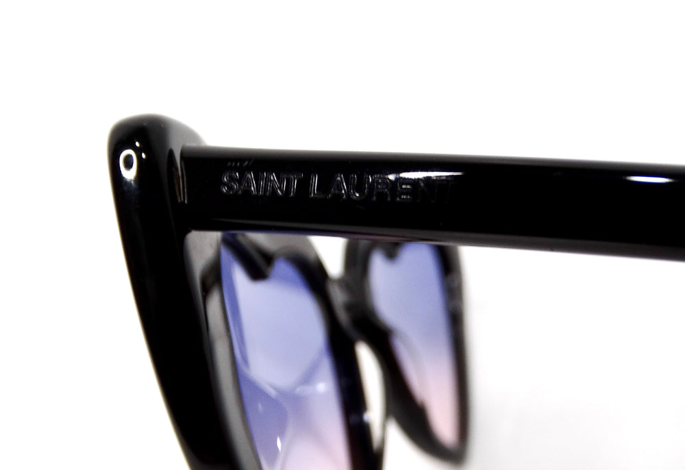 Saint Laurent Acetate Ombre Heart Frame Sunglasses