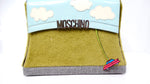 1990s Moschino Clouds Grass Car Novelty Structured Shoulder Bag