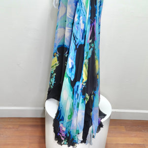 Michael Angel Multicolor Evening Gown