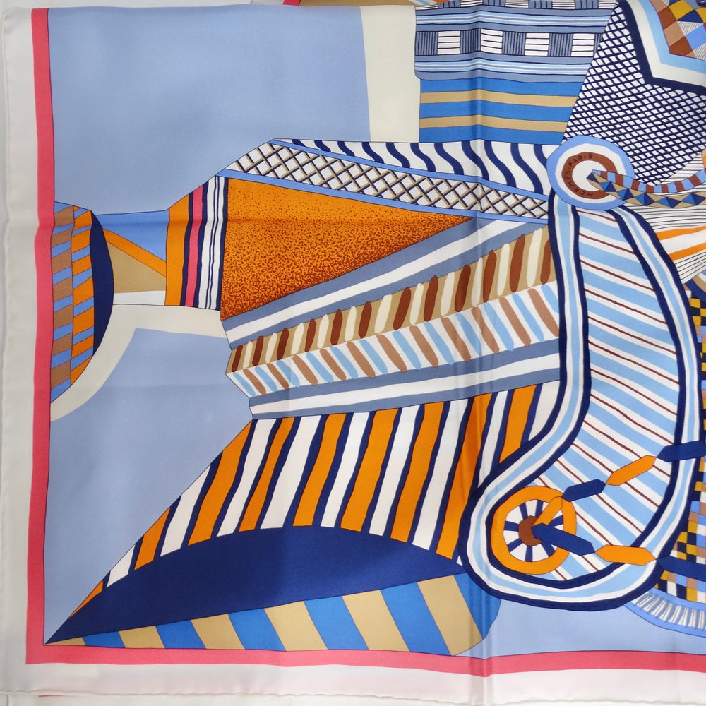 Hermes Silk Printed Poncho