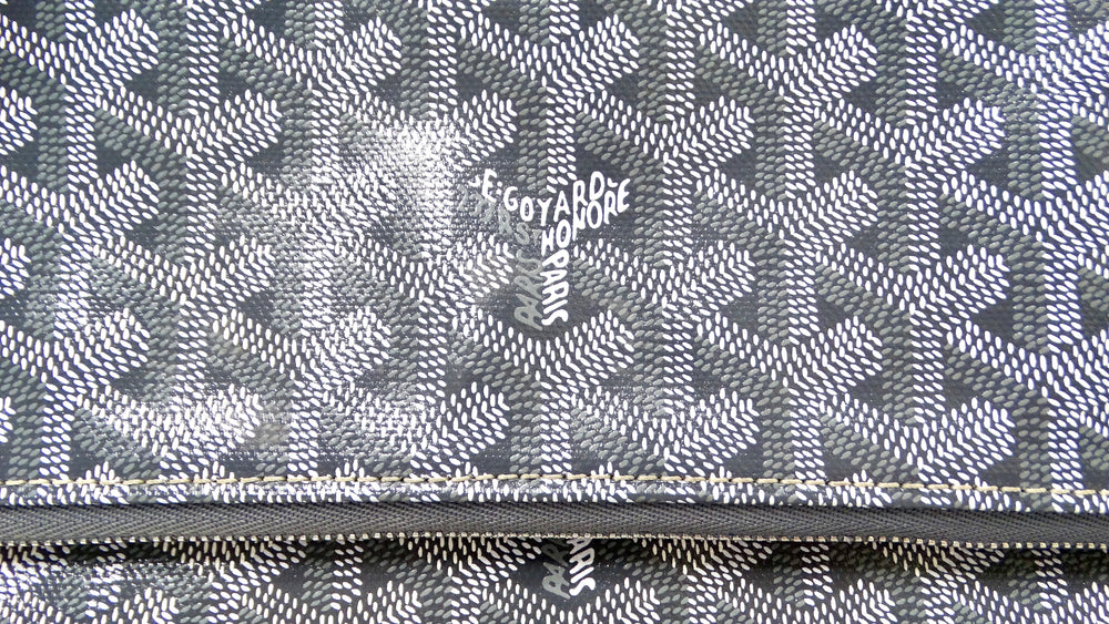 Goyard Grey Goyardine Sainte Marie Foldable Clutch Bag