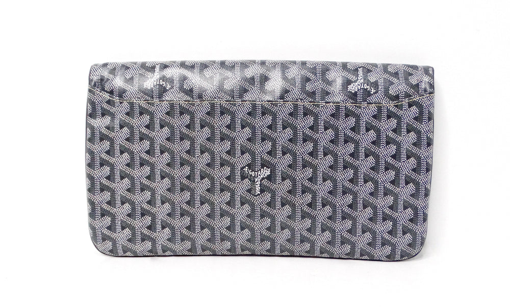 Goyard Grey Goyardine Sainte Marie Foldable Clutch Bag