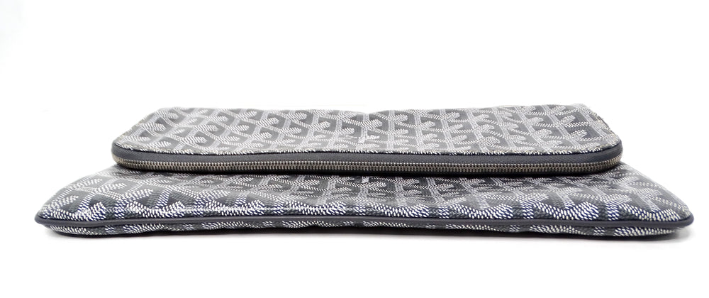 Goyard Grey Goyardine Sainte Marie Foldable Clutch Bag