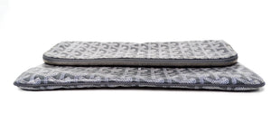 Goyard Grey Goyardine Sainte Marie Foldable Clutch Bag