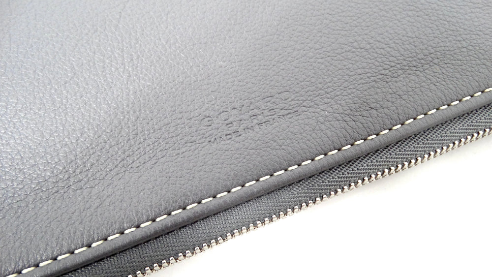 Goyard Grey Goyardine Sainte Marie Foldable Clutch Bag