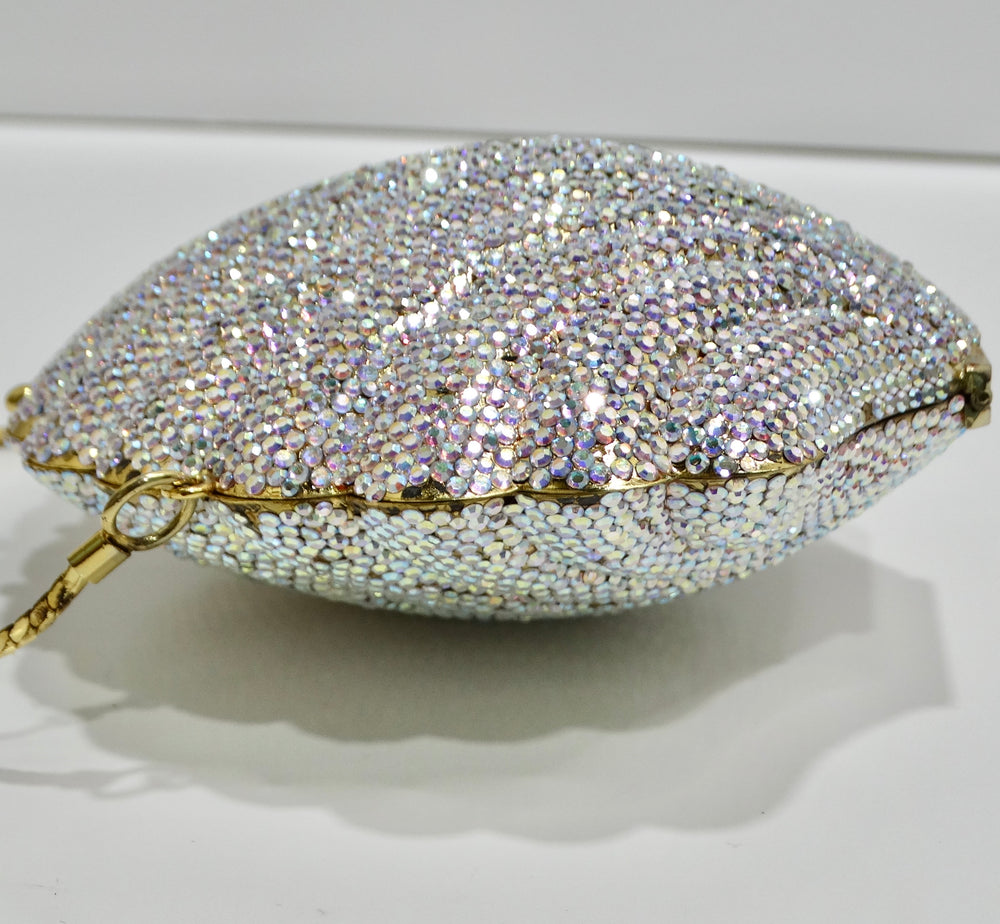 1980s Swarovski Crystal Sea Shell Handbag