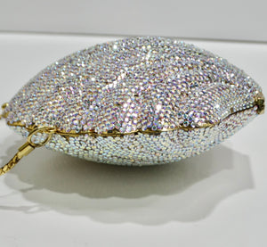 1980s Swarovski Crystal Sea Shell Handbag