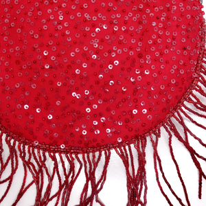 Larisa Barrera Red Embellished Evening Bag