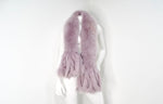 1990s Neiman Marcus Blush Purple Dyed Fox Fur Scarf