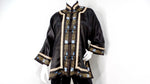 Vintage Chinese Embroidered Black Silk Jacket & Pant Set