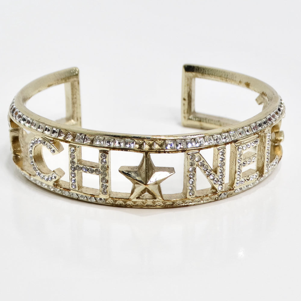 Chanel CC Star Crystal Cuff Bracelet
