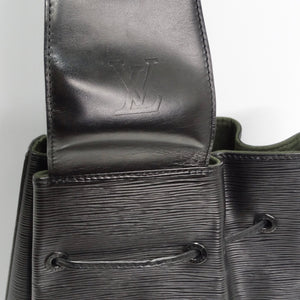 black louis vuitton epi backpack LOUIS VUITTON Sac A Dos Epi Black