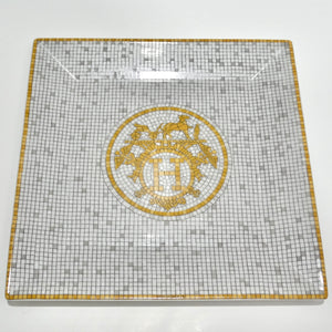 Hermes Mosaique Square Plate