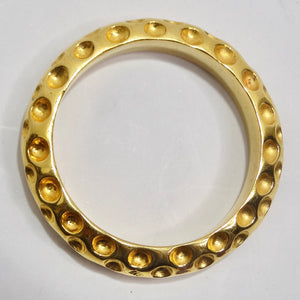 Hermes 24K Gold Plated Scarf Ring