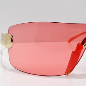 Christian Dior Spring 2004 Galliano Red Mask Sunglasses