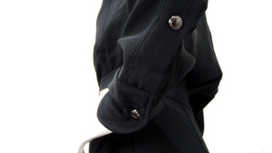 Tom Ford Black Crepe Long-sleeve Blouson Shirtdress