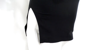 Tom Ford Black Crepe Long-sleeve Blouson Shirtdress