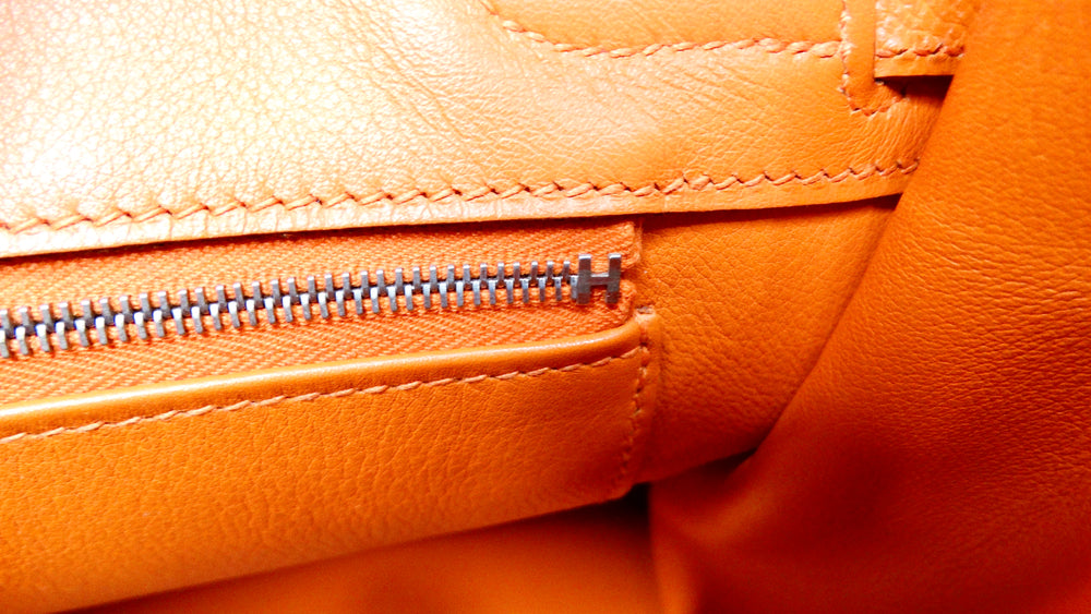 2011 Hermes Birkin Orange Epsom Leather Handbag