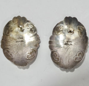 1970s Sterling Silver Onyx Statement Earrings