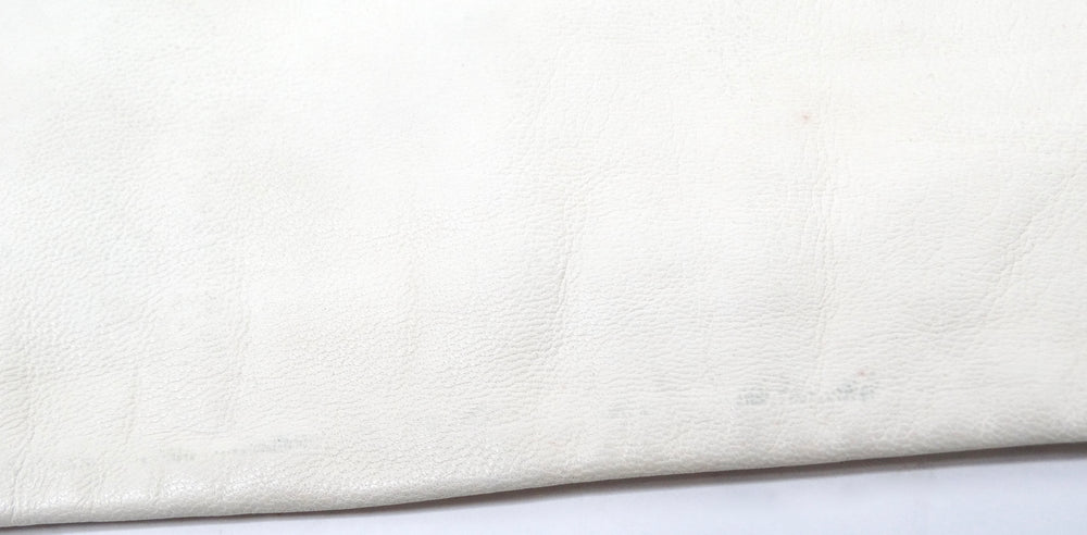 Maison Margiela Off White Long Leather Glove With Chain Detail