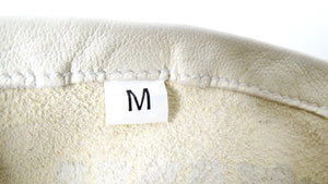 Maison Margiela Off White Long Leather Glove With Chain Detail