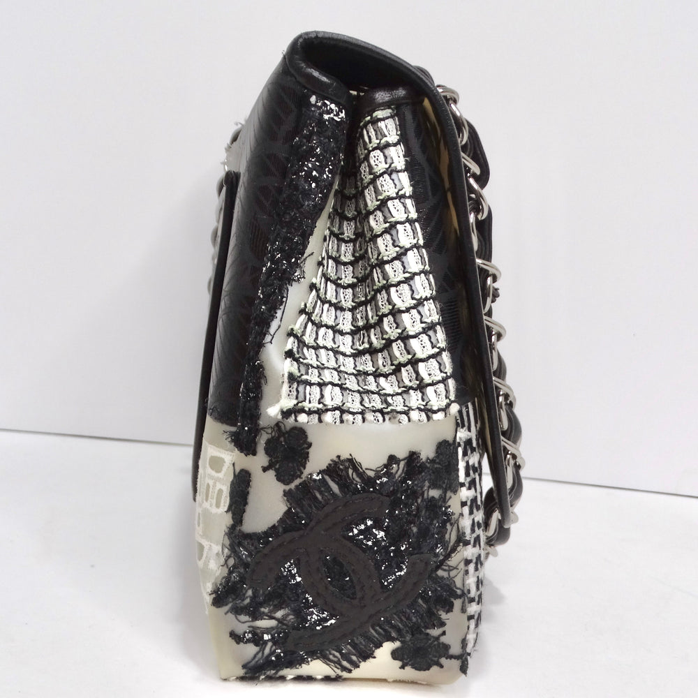 Chanel Patchwork Tweed PVC Classic Single Flap Handbag – Vintage