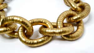 Yves Saint Laurent Gold-Tone Serpentine Chunky Chain Link Necklace