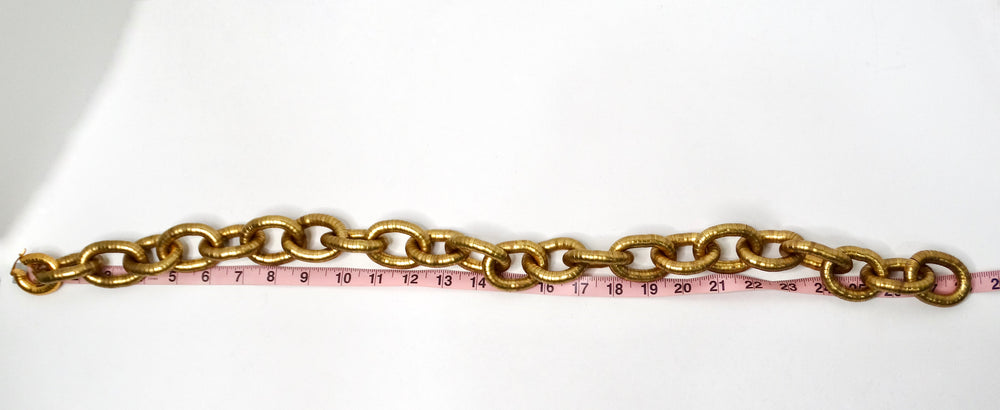 Yves Saint Laurent Gold-Tone Serpentine Chunky Chain Link Necklace