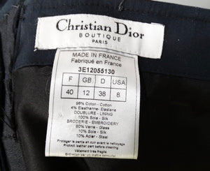 Circa 2003 John Galliano for Christian Dior Boutique Black Beaded Corset Top
