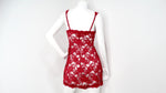 Vintage La Perla Red Lace Slip Dress