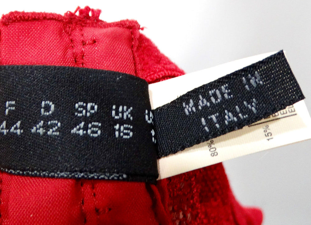 Vintage La Perla Red Lace Slip Dress