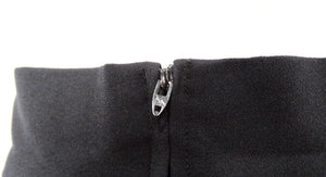 Chanel Black Pleated Midi Skirt With Slit circa 1980s