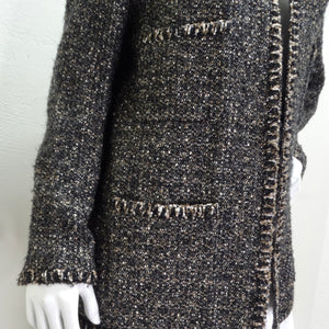 Chanel Vintage Black Tweed Blazer