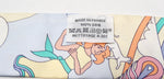 Hermes "Carres Volants" Whimsical Cartoon Pastel Print Silk Scarf