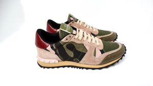 Valentino Garavani Rockrunner Multicolor Camo Print Sneakers